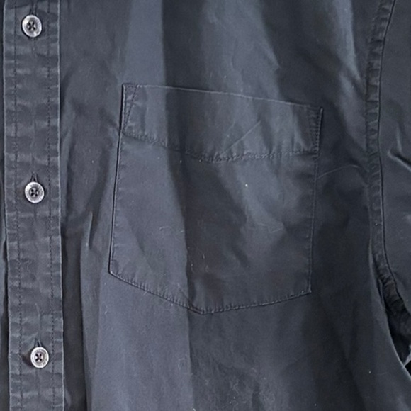 PRANA Broderick Short Sleeve Button Up Shirt Men's Med Organic Cotton Blue Ridge - Picture 9 of 11